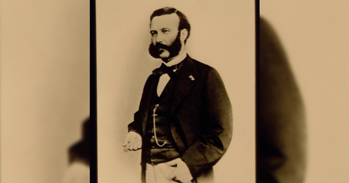 Retrato de Henry Dunant, fundador de la Cruz Roja