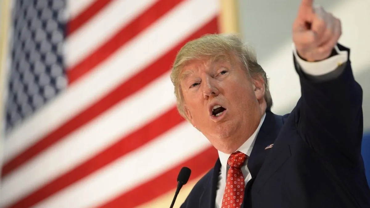 Donald Trump en conferencia de prensa