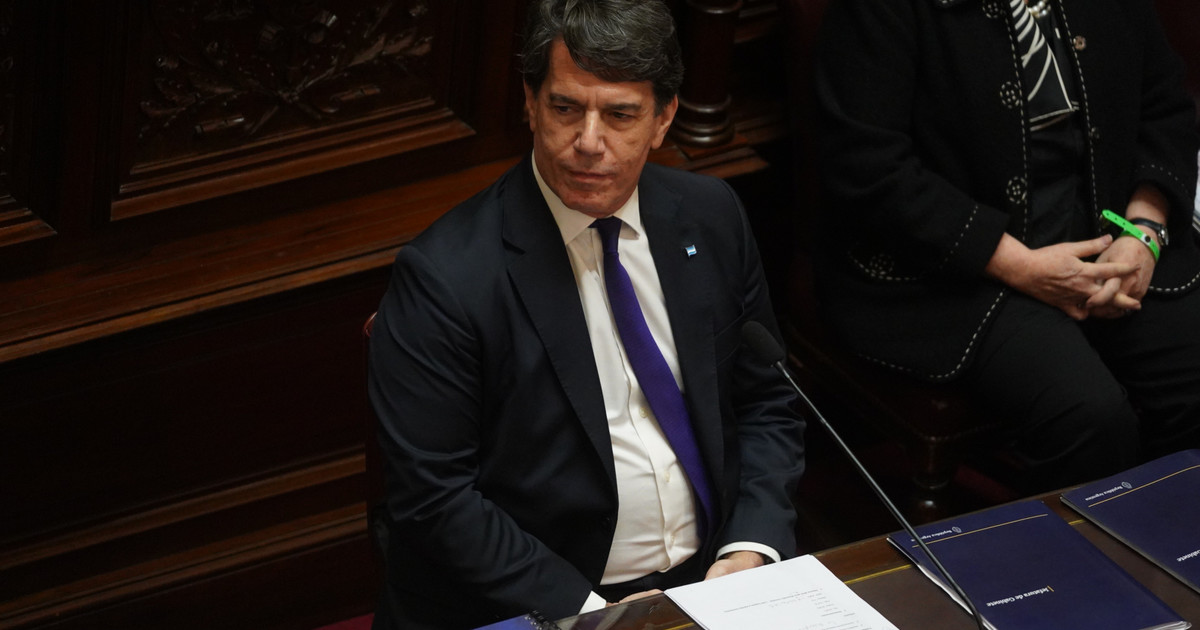 Nicolás Posse, exjefe de Gabinete de Javier Milei, en una conferencia de prensa