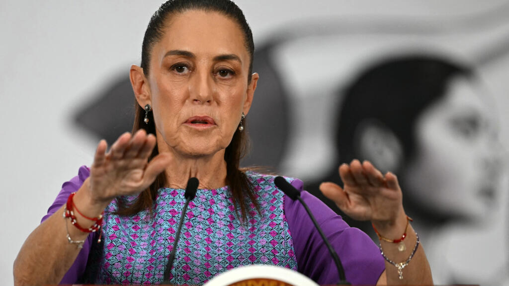 Claudia Sheinbaum durante una conferencia de prensa