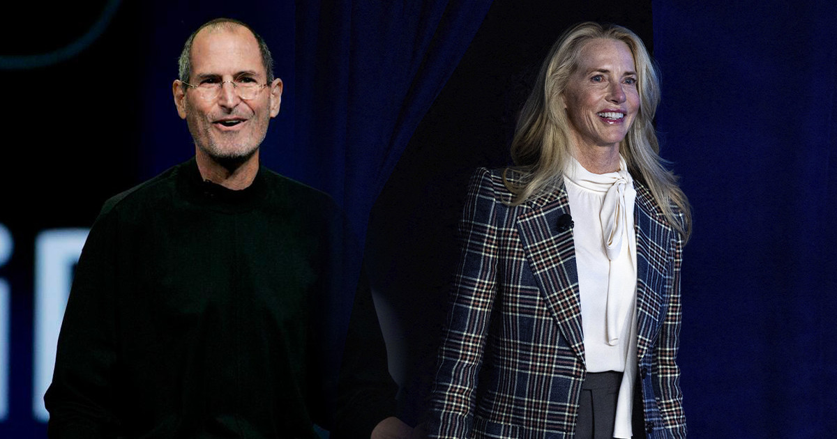 Laurene Powell en un evento público sonriendo