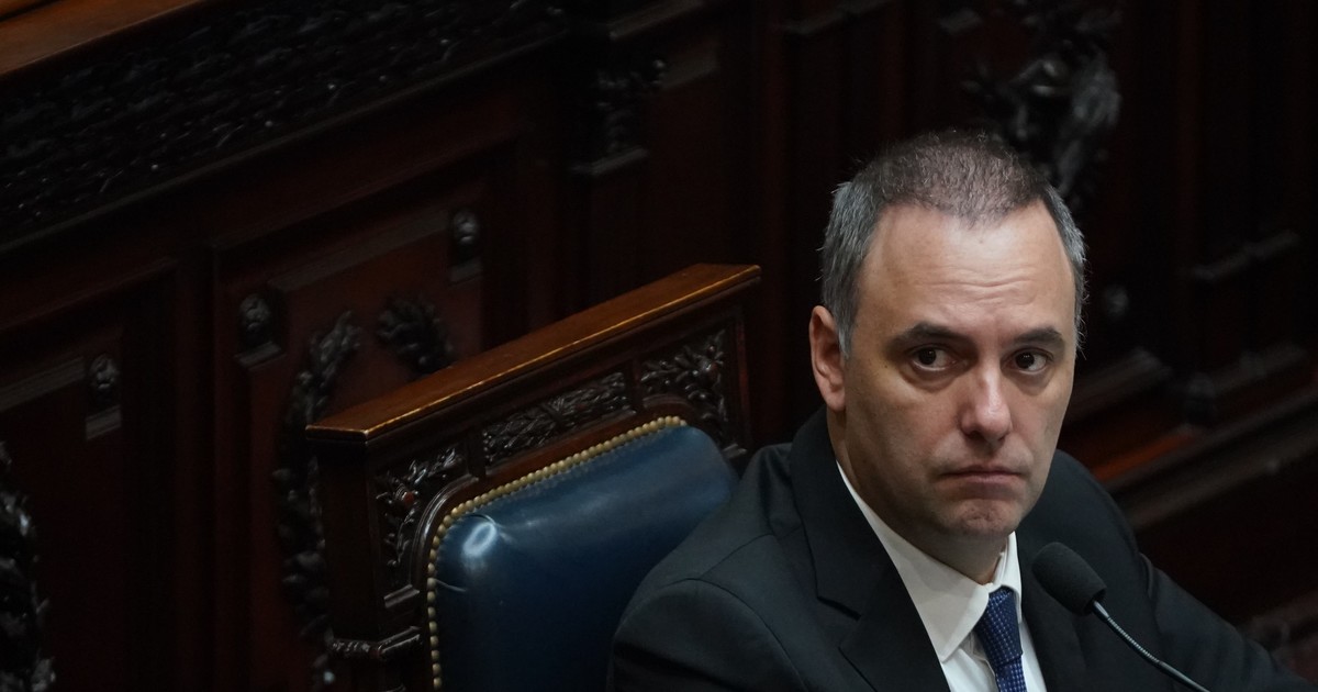 Manuel Adorni durante una conferencia de prensa en Casa Rosada