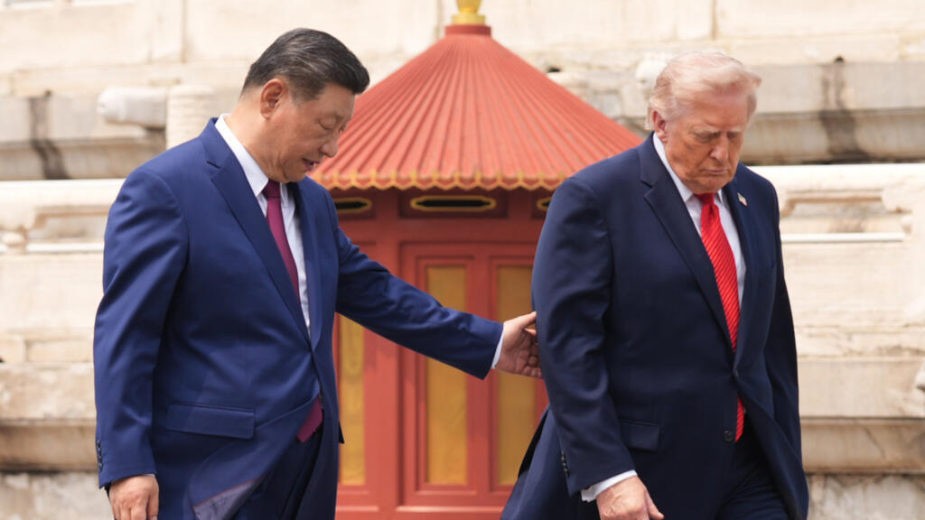 Xi Jinping y Donald Trump reunidos en Pekín