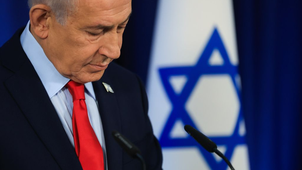 Benjamín Netanyahu en una sesión de la Knesset