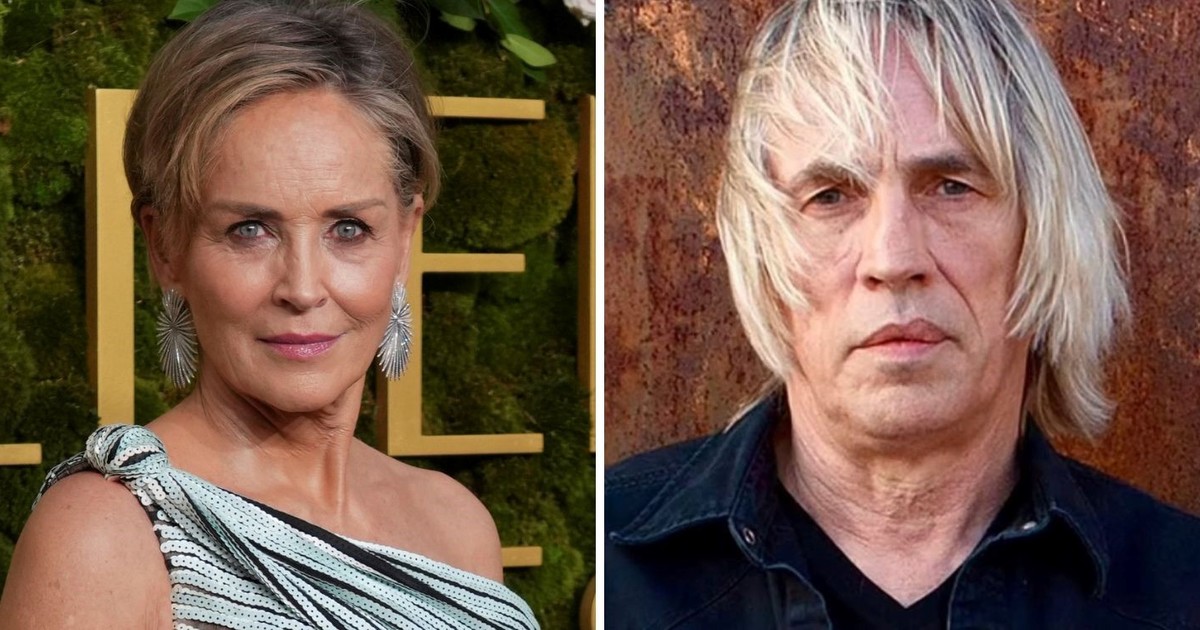 Michael Stone y Sharon Stone en una alfombra roja