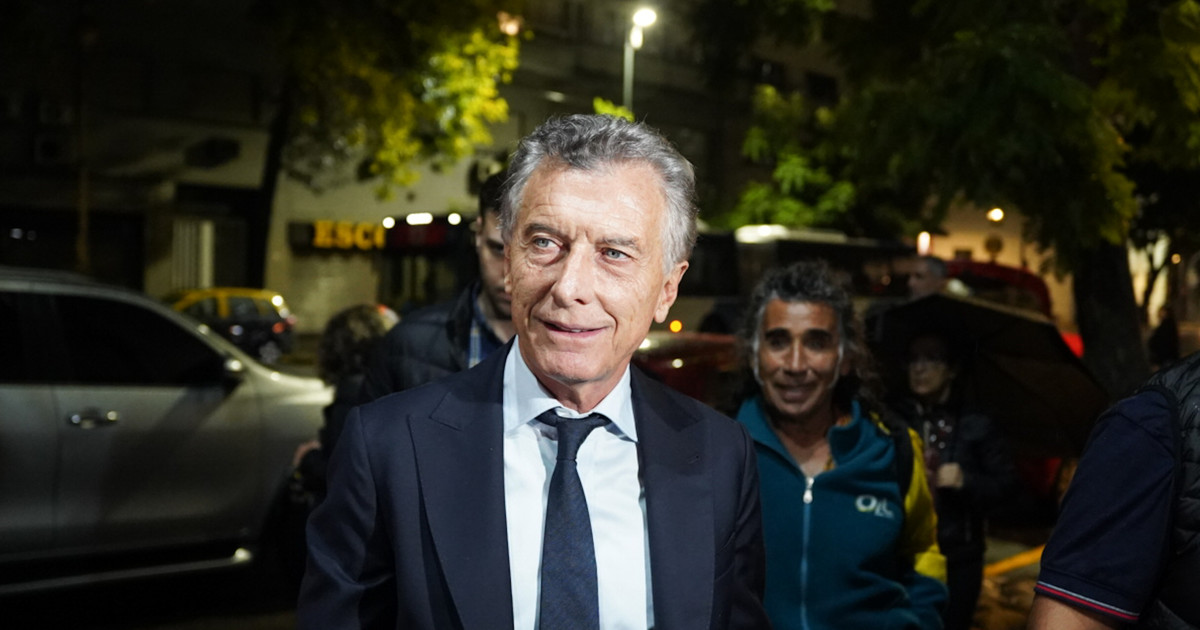 Mauricio Macri habla en un acto político