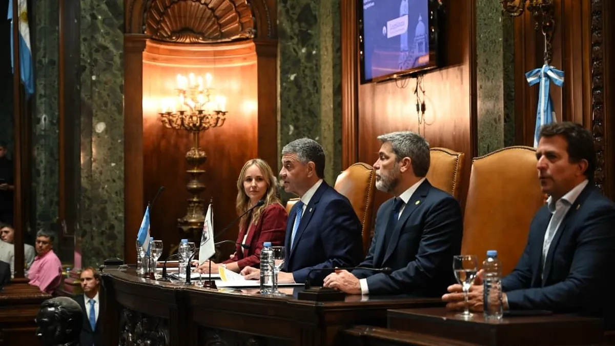 Jorge Macri en la Legislatura porteña durante la sesión por el Presupuesto