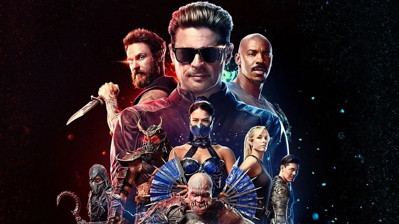 Cartel de la película Mortal Kombat II con personajes del videojuego