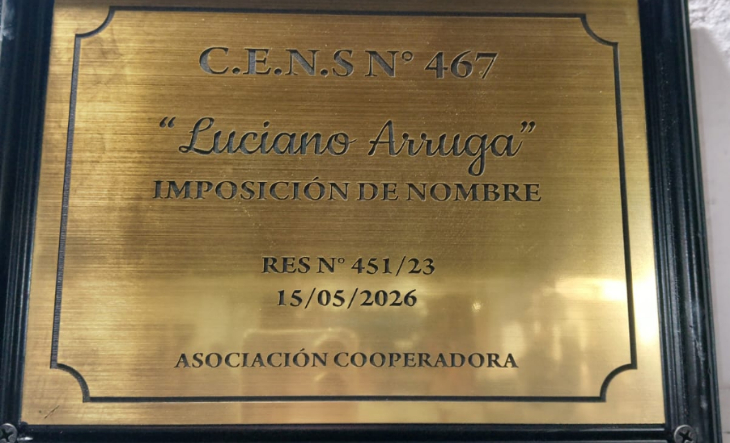 Fachada del CENS N° 467 Luciano Arruga en Lomas del Mirador