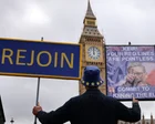 Bandera del Reino Unido y de la Unión Europea