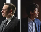 Elon Musk y Sam Altman en una conferencia tecnológica