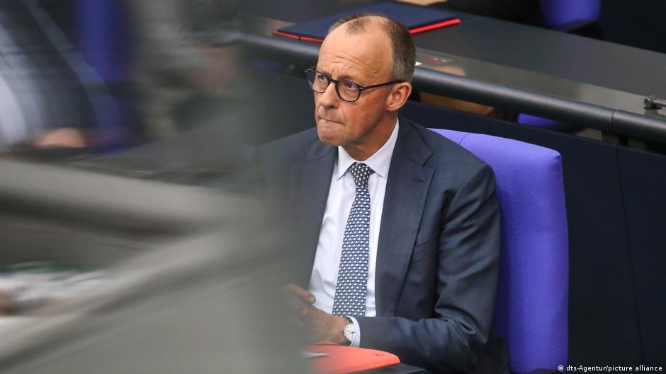 Canciller Friedrich Merz en una conferencia de prensa