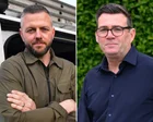 Andy Burnham y Robert Kenyon en un debate electoral
