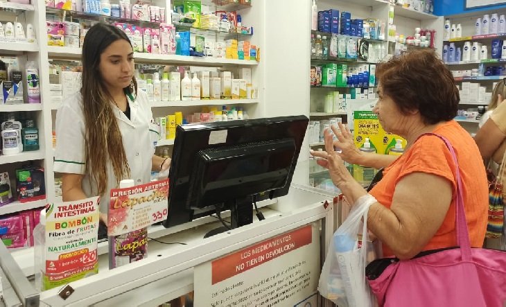 Gráfico de ventas minoristas en baja según CAME