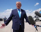 Donald Trump hablando en una conferencia de prensa