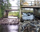 Río de montaña fluyendo libremente tras demolición de represa