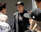 Spencer Pratt sonriendo en un evento de campaña