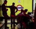 Soldados británicos en un búnker subterráneo de la OTAN en la estación de metro de Charing Cross