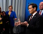 Marco Rubio habla en una reunión de la OTAN en Suecia