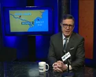 Stephen Colbert sonriendo en el set de Only in Monroe