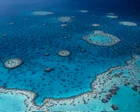 Vista aérea de la Gran Barrera de Coral en Queensland, Australia
