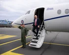 Avión de la Real Fuerza Aérea británica en vuelo