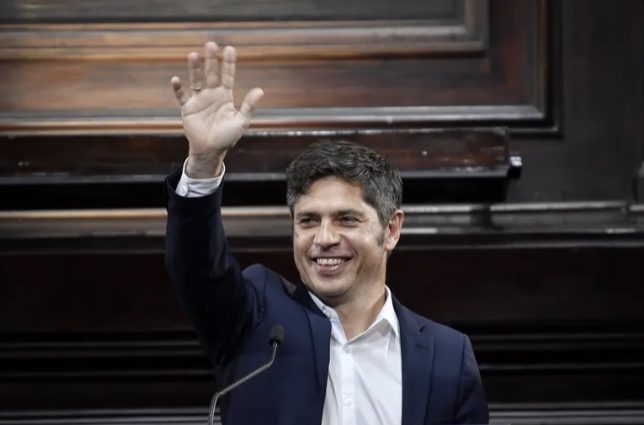 Gráfico de barras con intención de voto de Milei y Kicillof