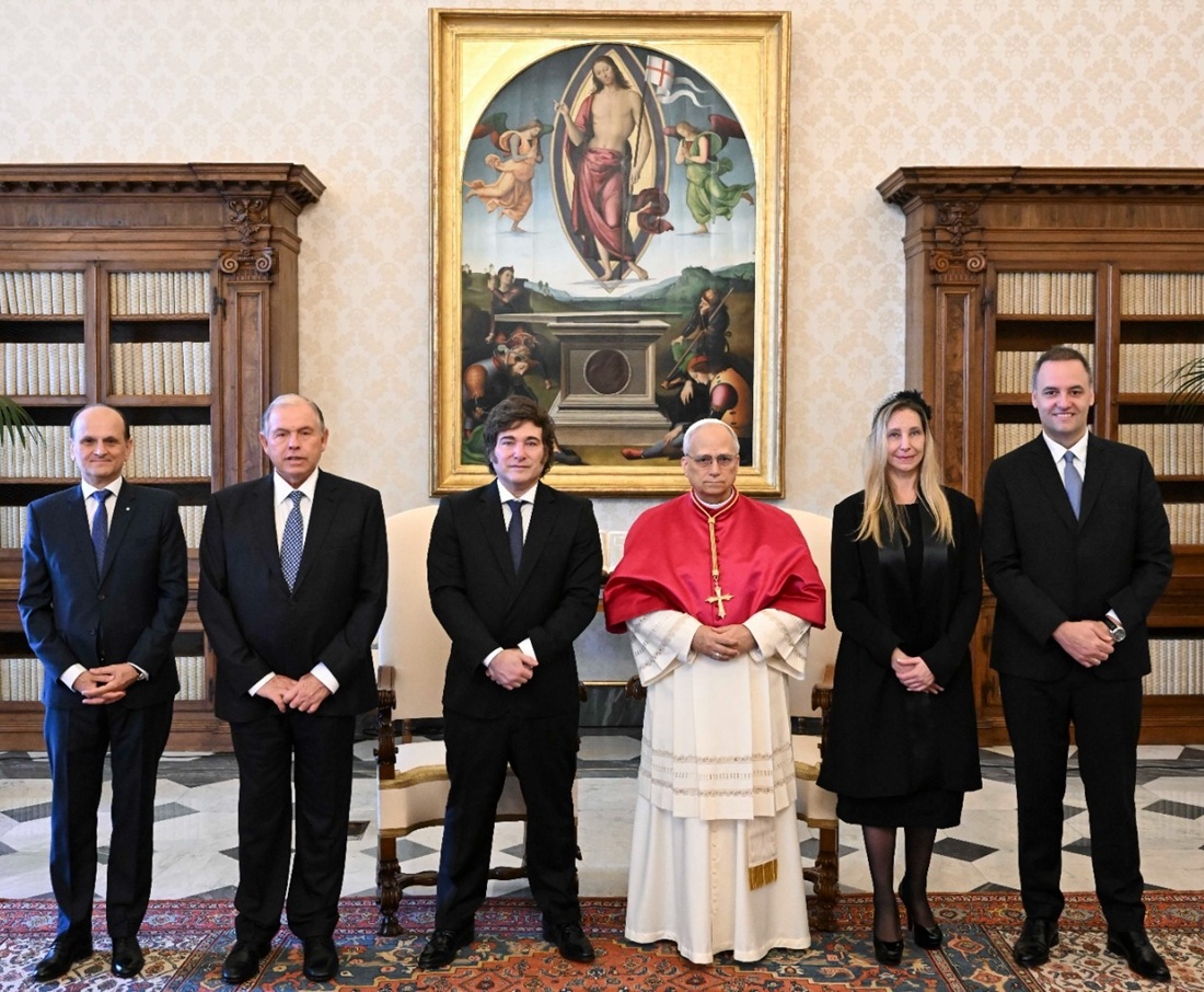 Presidente Javier Milei durante el Tedeum