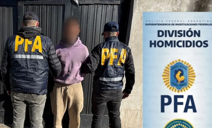 Efectivos policiales en un operativo de detención en la vía pública