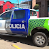 Camioneta volcada en la calle tras persecución policial en La Matanza