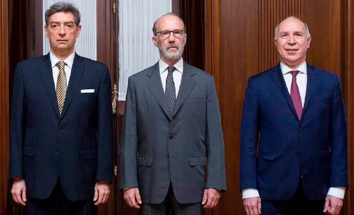 Fachada de la Corte Suprema de Justicia de la Nación en Buenos Aires
