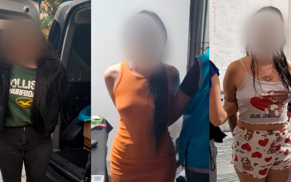 Efectivos policiales durante un allanamiento en San Justo