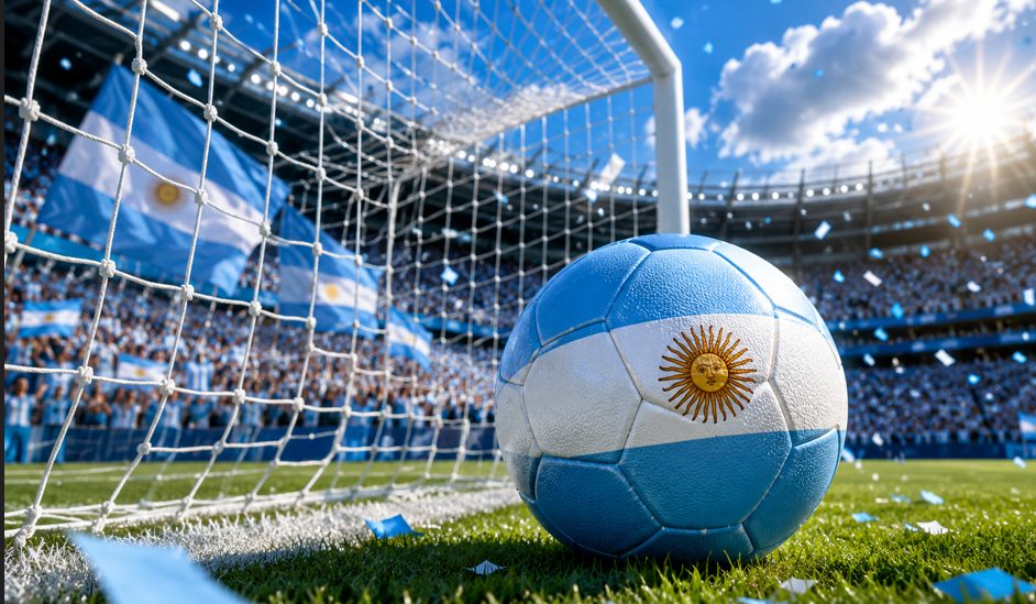 Jugadores de la Selección argentina celebrando un gol en un partido de Mundial