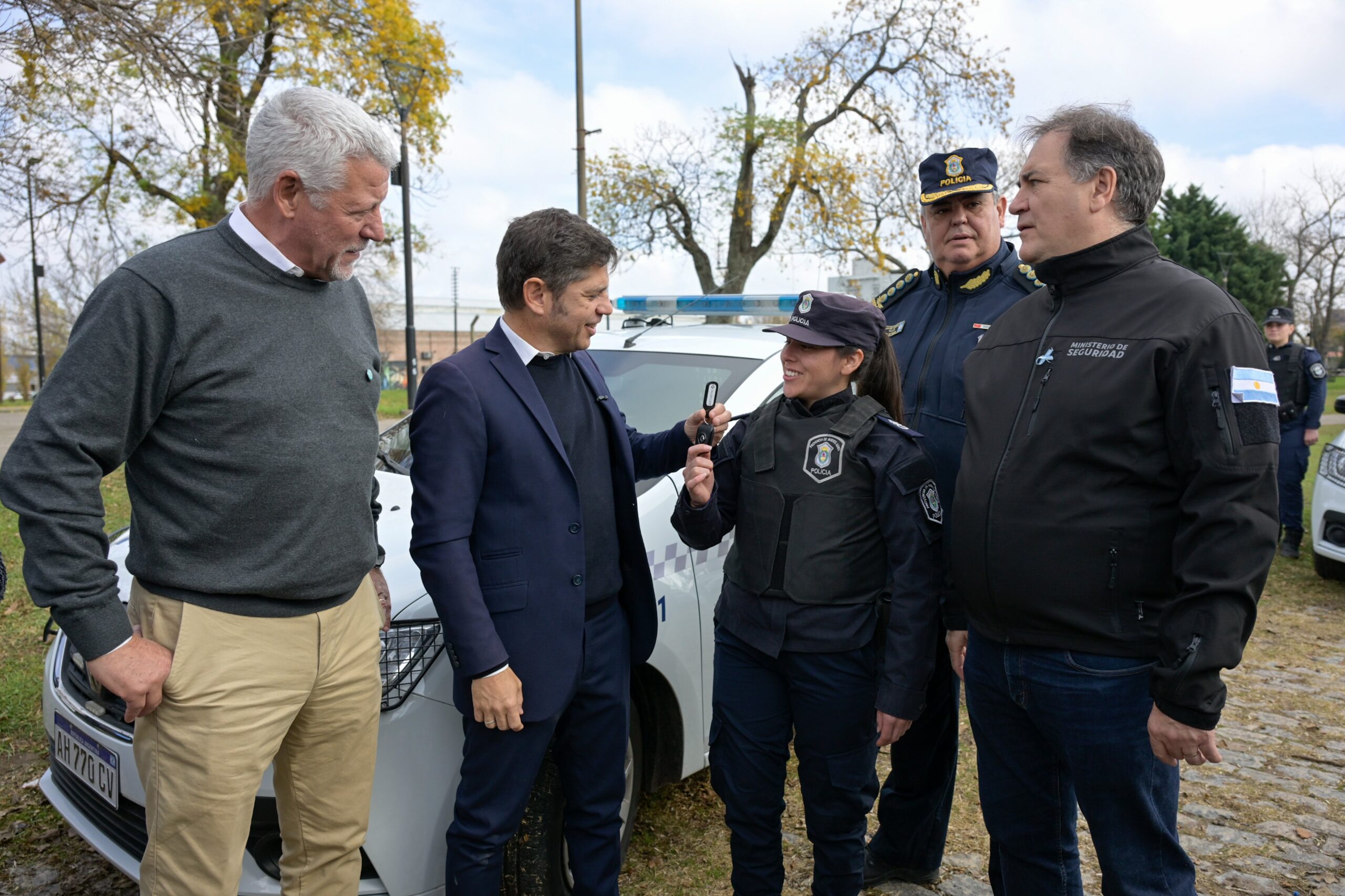 Axel Kicillof hablando en un acto en Pergamino