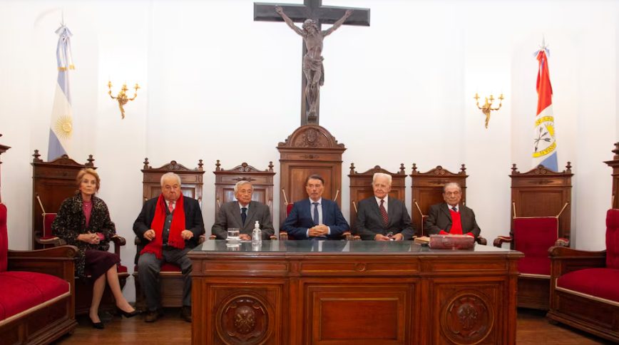 Fachada de la Corte Suprema de Justicia de la Nación Argentina