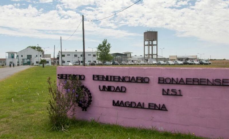 Fachada de la Unidad Penitenciaria 51 de Magdalena