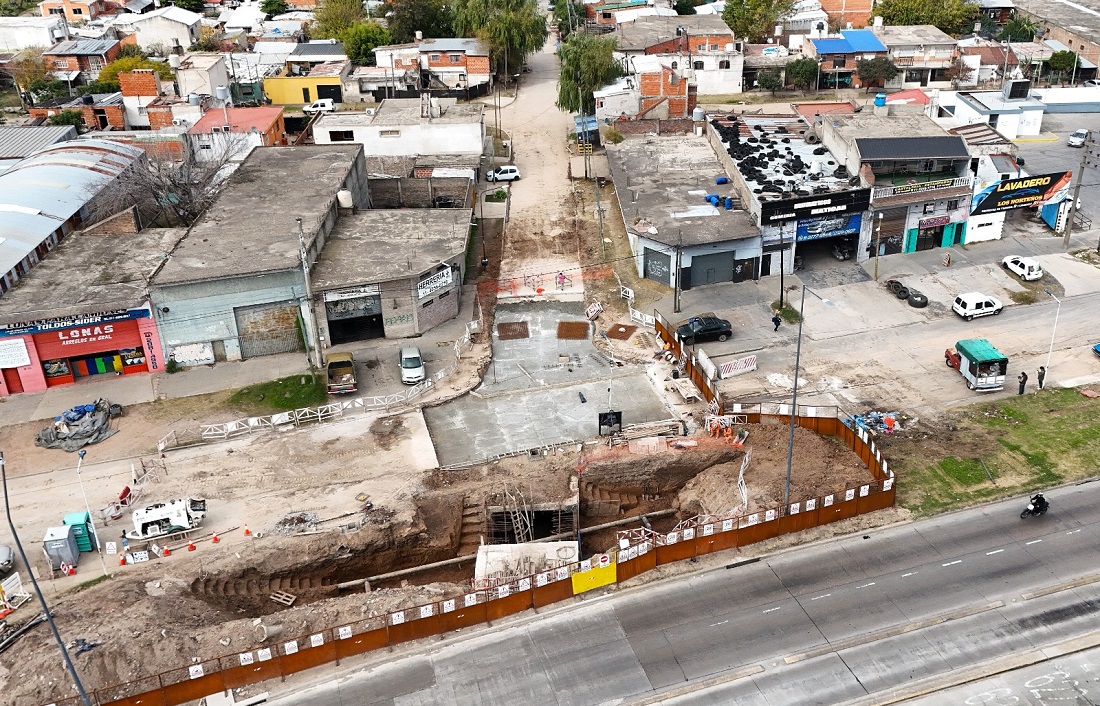 Trabajos de saneamiento pluvial en la Cuenca del Arroyo Dupuy