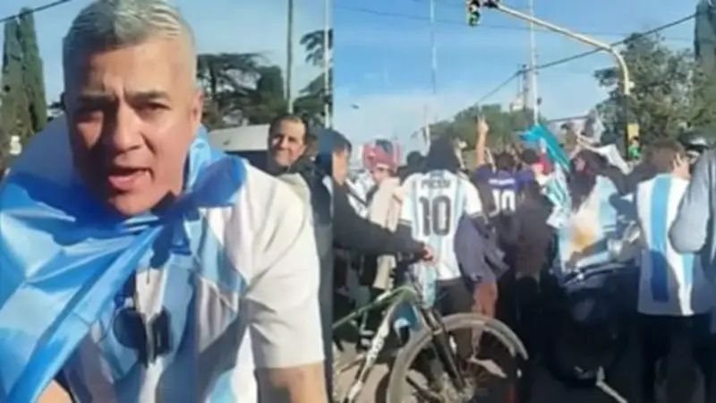 Efectivos policiales en la vía pública durante un operativo nocturno