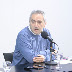 Ministros Carlos Bianco y Andrés Larroque en conferencia de prensa anunciando aumento
