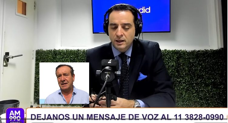 Miguel Saredi en entrevista radial
