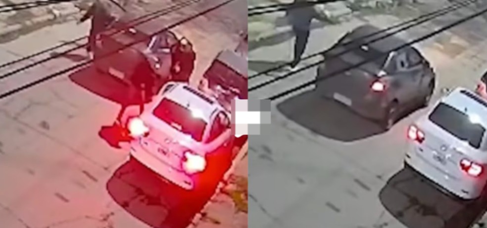 Cámara de vigilancia capta el momento del tiroteo en Rafael Castillo