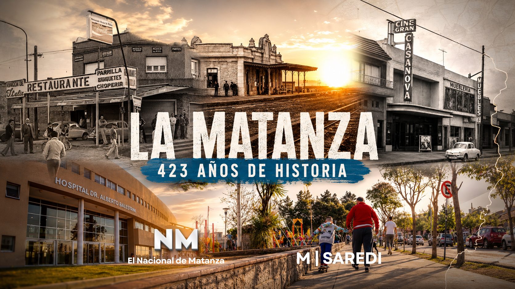 Vista panorámica de La Matanza con edificios y calles