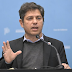 Axel Kicillof hablando en un acto político