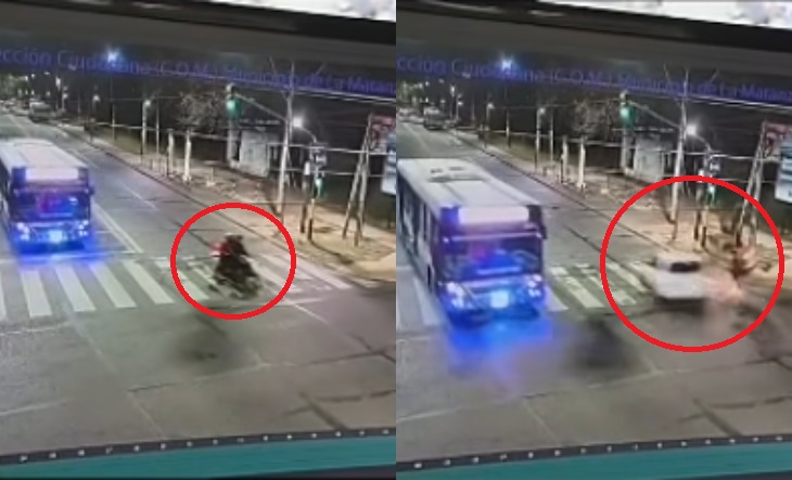 Intersección de Tomás Justo Villegas y Coronel Brandsen en San Justo