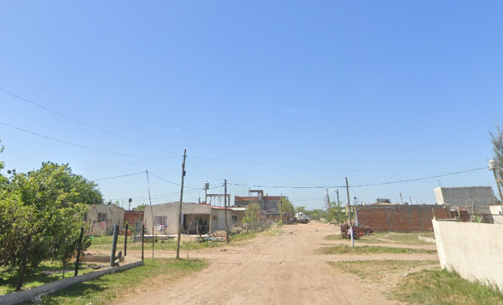 Calle de Virrey del Pino con presencia policial