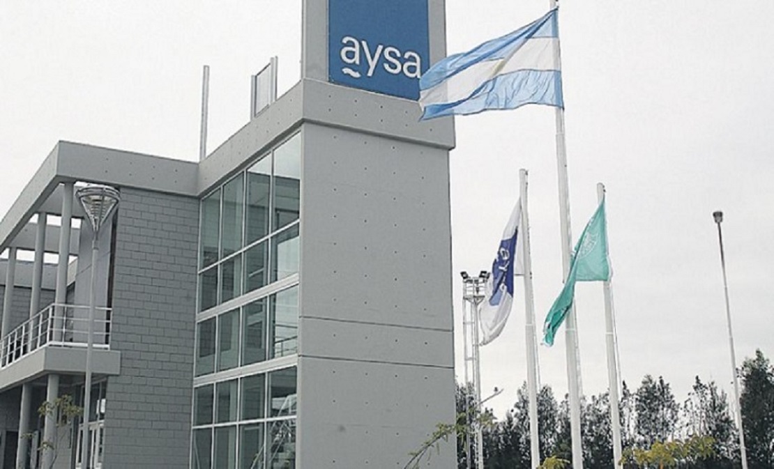 Planta de tratamiento de agua de AySA en el AMBA