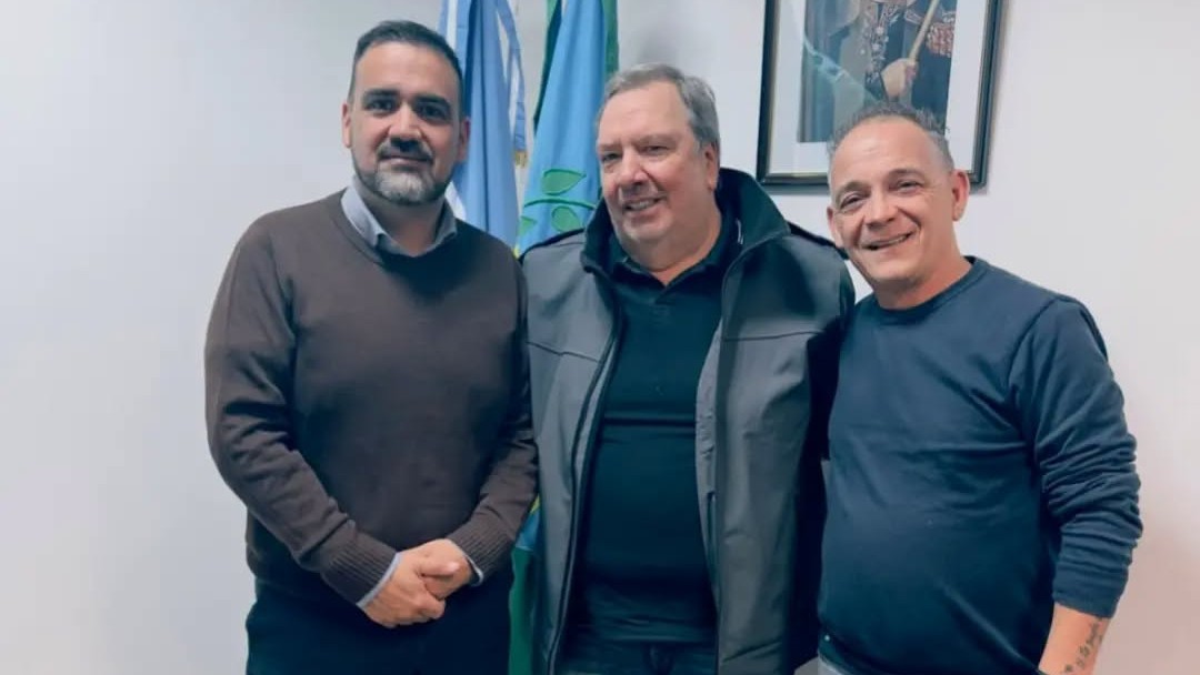 Gustavo Maglio y Fabián Luayza en una reunión política