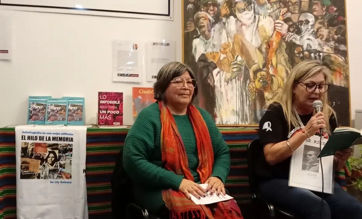 Presentación del libro de Lily Galeano en San Justo
