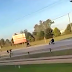 Efectivos policiales trabajando en la escena del crimen en Virrey del Pino