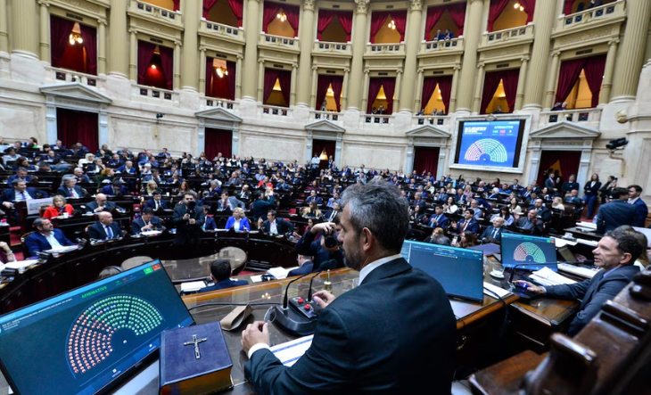 Vista del recinto de la Cámara de Diputados durante la sesión